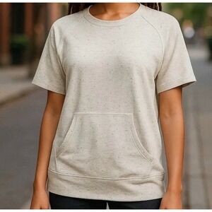 Mono B Womens Speckled Short Sleeve Small